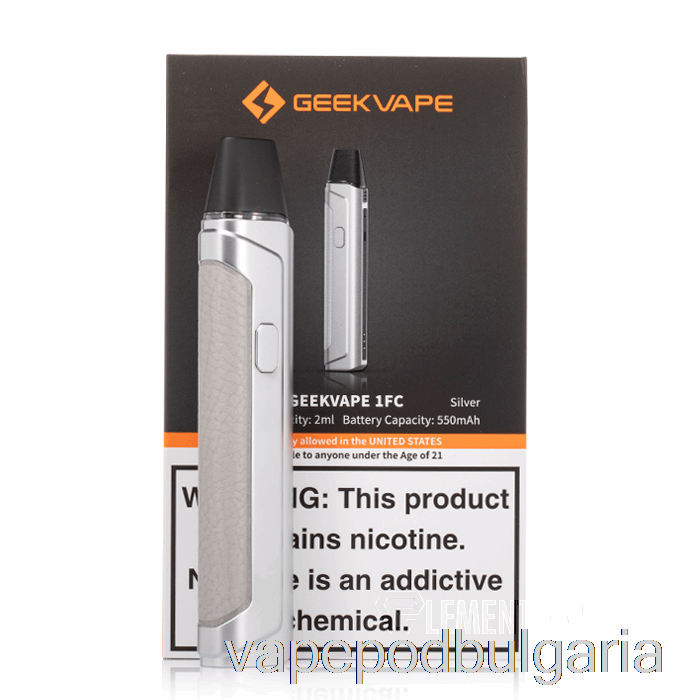 Vape Течности Geek Vape Aegis One & 1fc Pod System [1fc] сребро